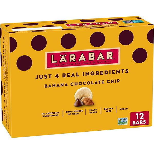 Larabar | Original Real Fruit & Nut Bar | Banana Chocolate Chip, 12 Bars