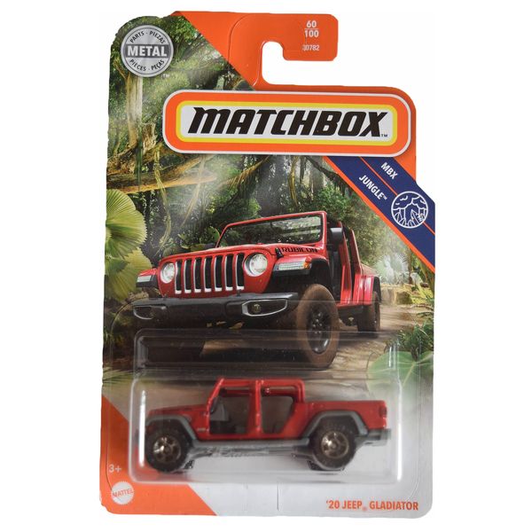 Matchbox '20 Jeeps Gladiator, [red] Jungle 60/100