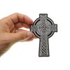 Celtic Cross Small Patch - 3x4.6 inch. Embroidered Iron on Patch