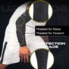HOPEFORTH 2PCS Padded Elbow Forearm Sleeves Compression Arm Protective Support