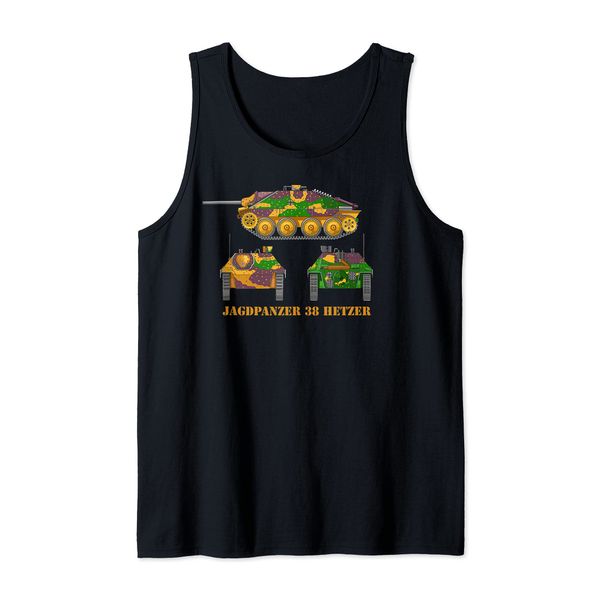 Hetzer Jagdpanzer 38 German WW2 Tank Destroyer Tank Top