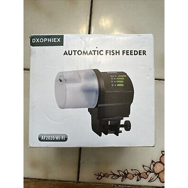 Automatic Fish Feeder Wifi Control with APP, 210ML Aquarium Large Dispenser for