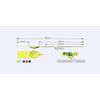 Yellow 220mm Plastic Security Seals. High Strength Numbered Tags Pull Ties Anti-Tamper (500)
