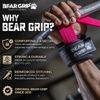 BEAR GRIP Power Straps - Weight lifting Straps (Black)