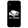 iPhone XS Max Funny Say Cheese Surveillance Security Camera Phone Case