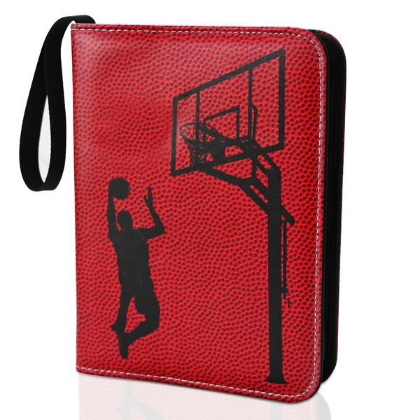 400 Card Binder Pockets, Trading Card Binder with Sleeves, Basketball Card Binder,Trading Card Albums Sports Card Binder Collectible Fits 400 Cards with 50 Removable Sleeves