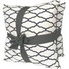 Threshold 2- Pack Set Decorative Trellis Navy Throw Toss Pillows 18in x 18in