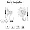 8pcs Heavy Duty Suction Cup Hook Transparent Suction Cup Wall Hanger Kitchen