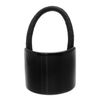 France Luxe Rectangle Pony on Elastic, Black