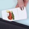 'Tiger Decorating A Christmas Tree' Pill Box with Tablet Splitter (PI00030042)