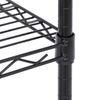 3 Tires Wire Rack Unit Shelving Rolling Kitchen Cart Adjustable Storage 4 Wheels