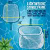 Swimming Pool 12" Leaf Skimmer Net & 16" Rake Net Set - Fine Mesh Netting, Clean