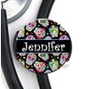 Stethoscope Tag - Sugar Skulls - Personalized Name - Steth ID Tag