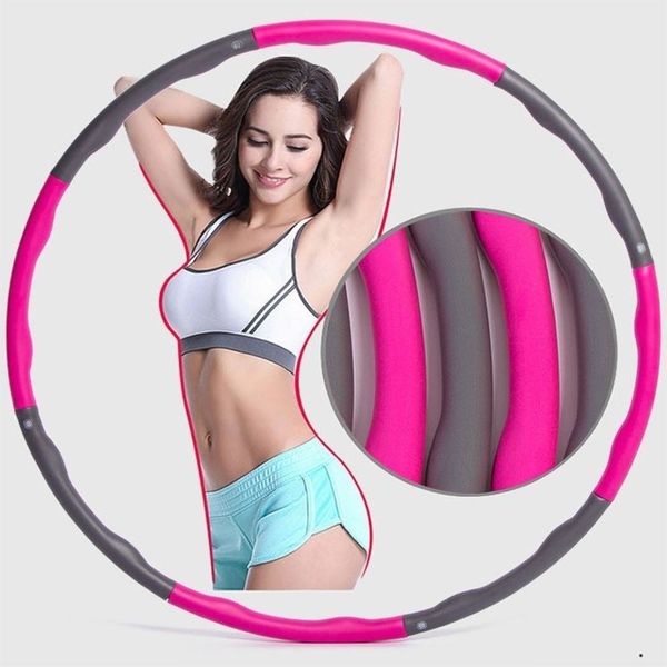 Synnara-.com_Living Duo Air Foam Hula Hoop Pink Gray Belly Fat Health Laugh Home Exercise Equipment Lingla_ tlsskfk, Steamed Goods!, S-N-No Option