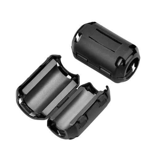 Konohan 20 Pieces Ferrite Bead Clip on Ferrite Core Ferrite Noise Supressor Ferrite Rings RFI EMI Noise Filter Cable Clip for USB Video Data Cable, 0.11/0.19/0.27/0.35/0.51 Inch Inner Diameter, Black