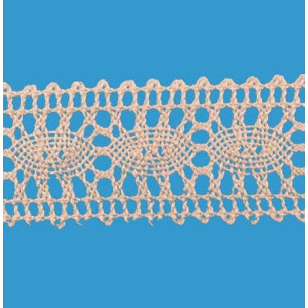 Natural 1-1/4" Oval Cluny Lace Insert 24 Yards