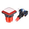 uxcell Game Push Button 34x34 Square 12V LED Illuminated Push Button Switch with Micro switch for Arcade Video 5 colors 5pcs