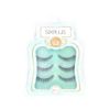 SIXPLUS False Eyelashes, Long Eyelashes (Deep Type), 3 Pairs Natural Cross Series (E)