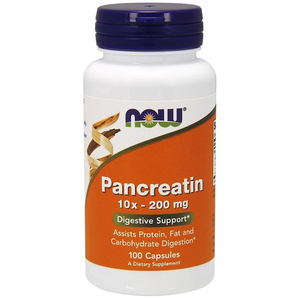 NOW FOODS Pancreatin 2000 - 100 Capsules