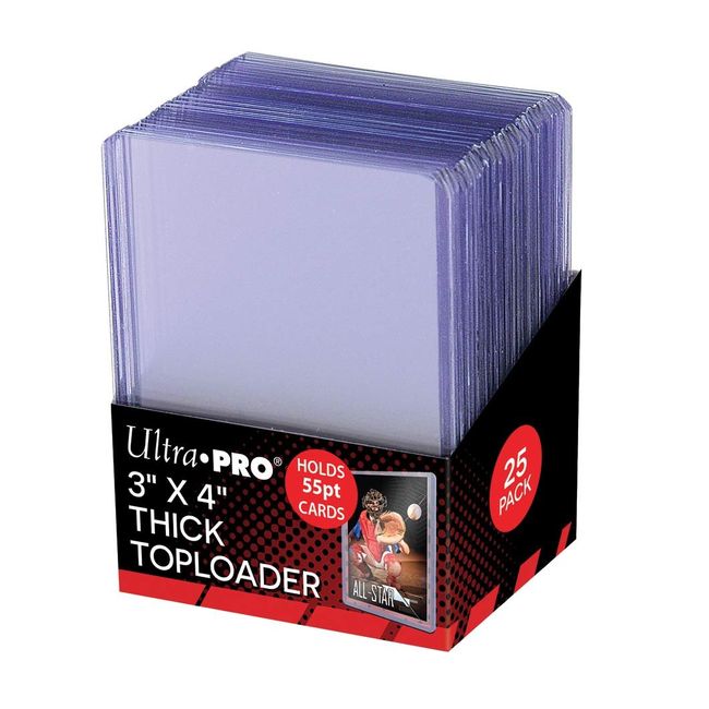 Ultra Pro 3" X 4" Action Packed 55PT Toploader 25ct