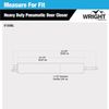 Wright Heavy-Duty Pneumatic Screen Storm Door Closer Quiet-Closing w/ Hold-Open