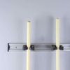 Garage Bar 36 In. Adjustable Wall Mount w/ 5 Rubber Grip Hooks