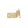 Solid Brass Semi-concealed Cabinet Door Hinges Pack of 4