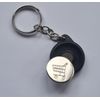 Keep Naan And Curry On Keyring Keychain Key Ring Chain With Trolley Coin