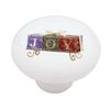 Gotham Decor Christmas Joy Candles Ceramic Drawer Knob