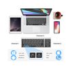 iClever IC-BK10 grey Rechargeable Multi Device Connection Wireless Keyboard