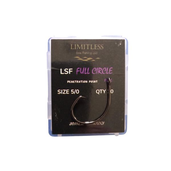 Limitless Full Circle Fishing hooks fine 10pk (5/0)