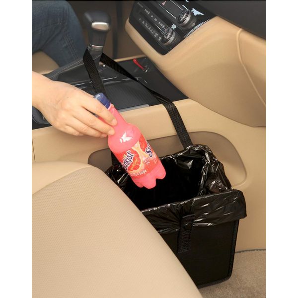 Jopps Car Trash Can Patented Comfortable Mini Car Organizer