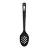 Fackelmann PRO Slotted Spoon, Multi Functional Serving Spoon, Cooking Spoon, PBT Function Head, Soft Touch Handle, 35x7x6cm, Black & Grey