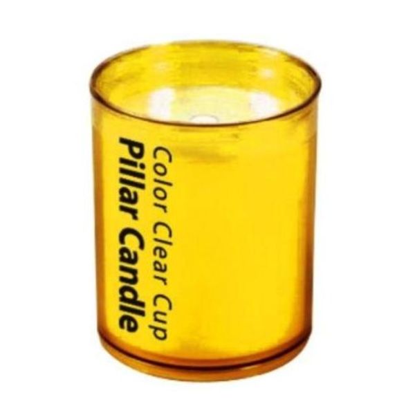Kameyama Color Clear Cup Pillar 3" Yellow