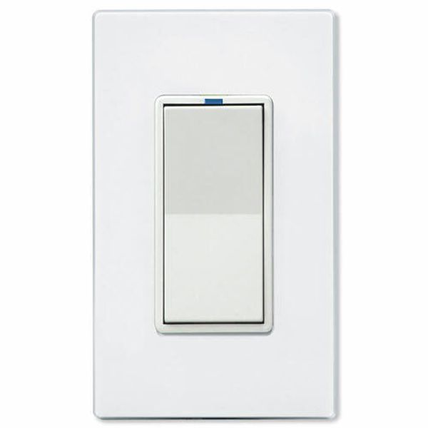 PCS PulseWorx Relay Wall Switch, 15A, White (WS1R-15-W)