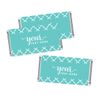 Andaz Press Fully Personalized Collection, Chocolate Bar Labels, 10-Pack, Custom Text or Logo