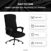 Elastic Computer Chair Cover with Durable Zipper - Protective Removable Washa...