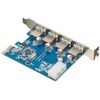 VisionTek 4 Port USB 3.0 PCIe Internal Card - 900544