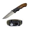 BucknBear Army Liner Lock Folder Pocket Knife and Multi Tool Paracord Bracelet