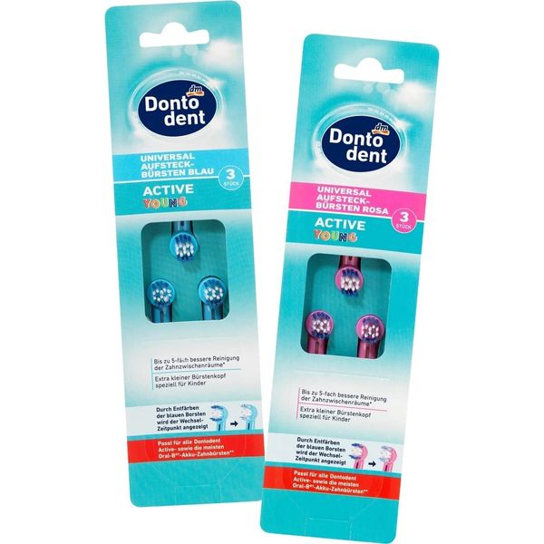 Dontodent Active Young Interchangeable Heads 1 Pack of 3