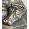 Animal Statue - Happy Hippo - Bronze/Marble Sleeping Hippopotamus