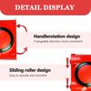 2 Pcs Paint Edger Tool Set, Red, Multifunctional, Cutting in Tools for Painting, Round Handle Design - Includes 2 Replacement Pads