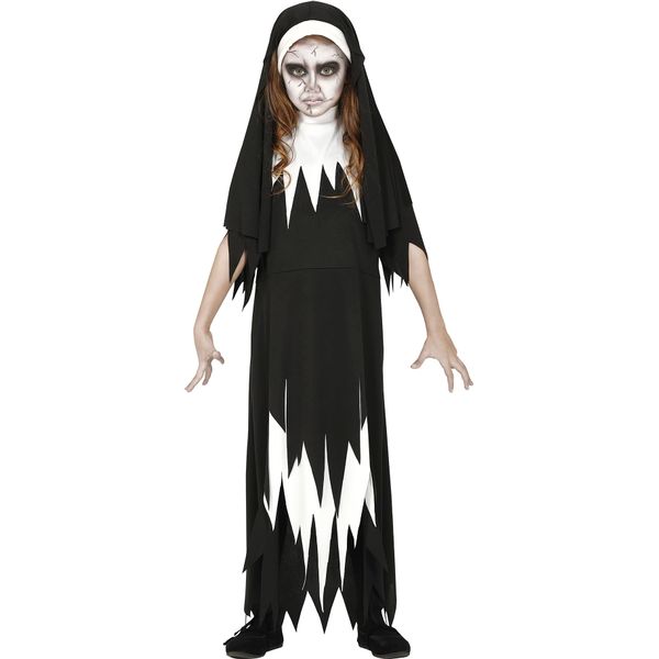 FIESTAS GUIRCA Sinister Nun Costume Age 7-9 Years