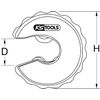 KS Tools 104.2028 Ratchet pipe cutter, 28mm