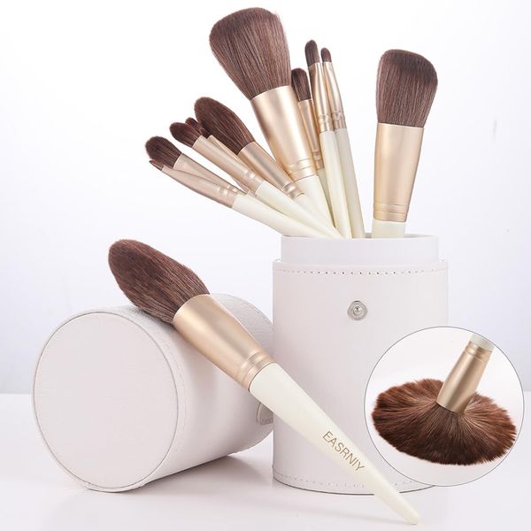 Makeup Brushes Set of 13 Makeup Brushes, Makeup Tools, Makeup Brush Storage, Eye Shadow Brush, Foundation Brush, Makeup Set, Portable, Storage, Gift