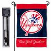 NY Yankees Throwback Retro Garden Flag and Pole Stand Mount