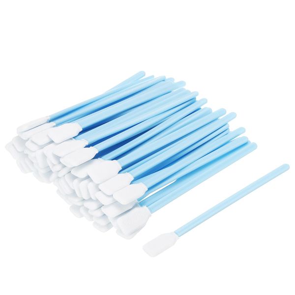 PATIKIL Cotton Swabs, Clean Sticks, Dustless, Rectangular, 4.9 inches (125 mm), Multi-functional, For Camera Sensors, PCB Boards, Pack of 50