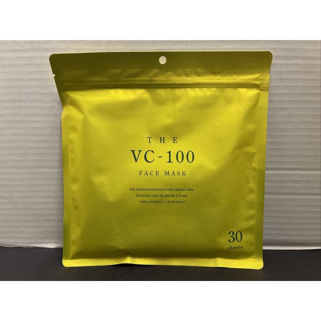 THE VC-100 Face Mask (30 Sheets) “Vitamin C Derivative” Made In Japan US Seller