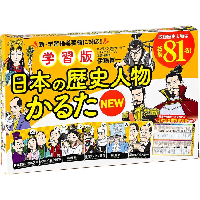 Gentosha Study Version Japanese Historical Character Karuta New