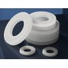 CONPHERON White Plastic Washers Nylon Flat Washers Rubber Insulating Spacers M22×42×3.0 mm,10 pcs